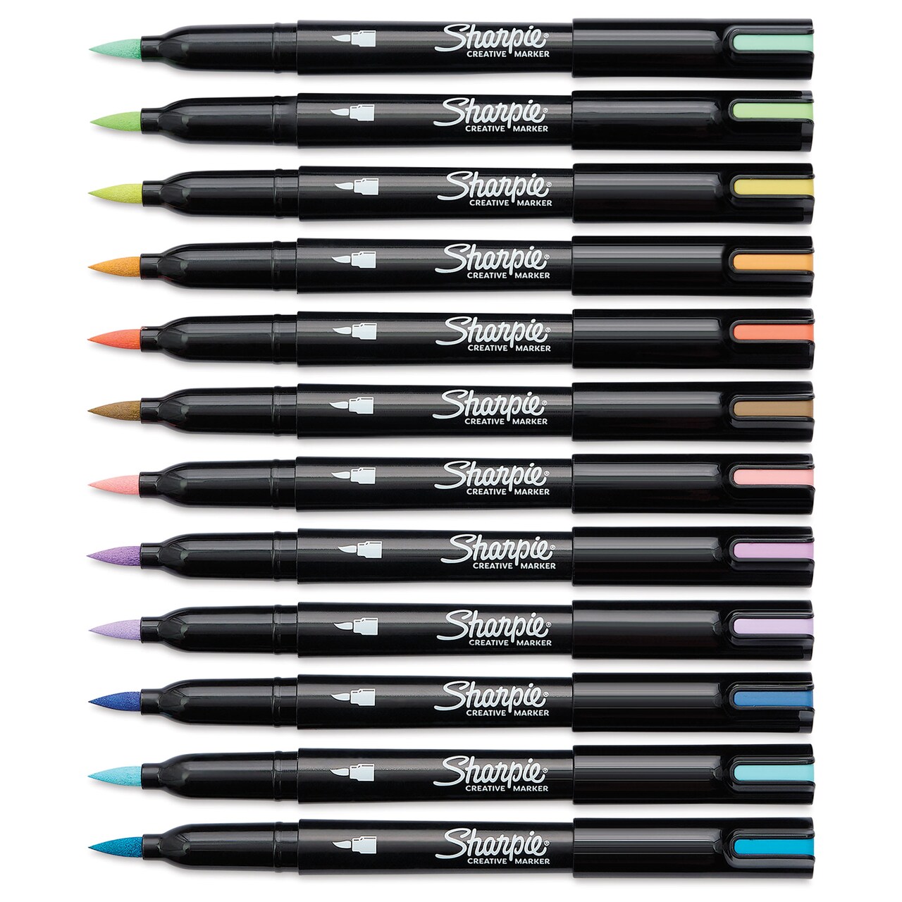 Sharpie Creative Acrylic Markers - Set of 12, Earth Tones, Fine Tip